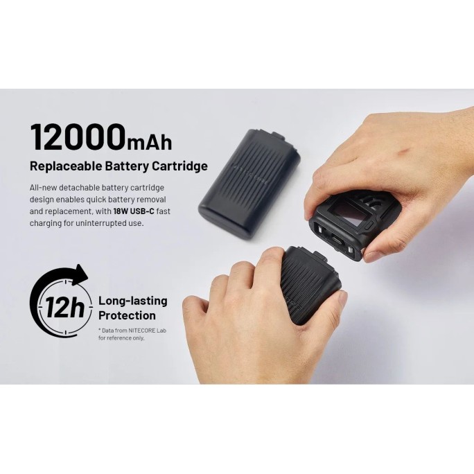 Nitecore EMR25 Multipurpose Portable Electronic Repeller + USB-C 12000mAh Power Bank