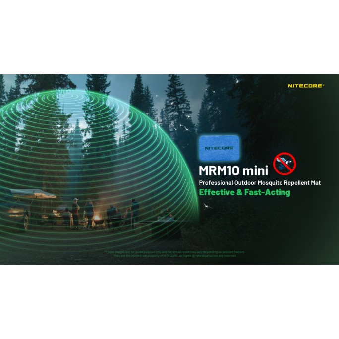 Nitecore MRM10 mini Mosquito Repellent Mats (60pcs/box) + FREE EMR11D USB-C Mosquito Repeller