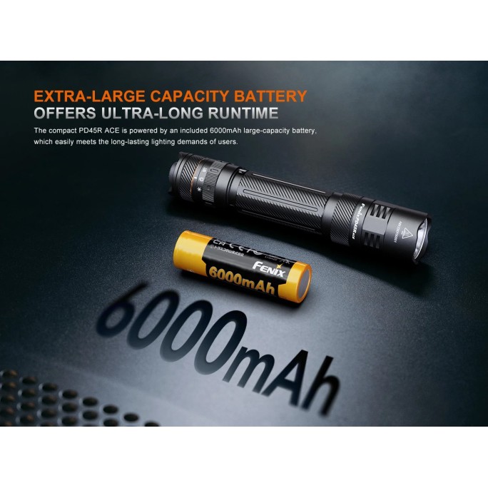 Fenix PD45R ACE Luminus SFT70-Gen2 LED 3200L Multi-Mode Rechargeable Flashlight