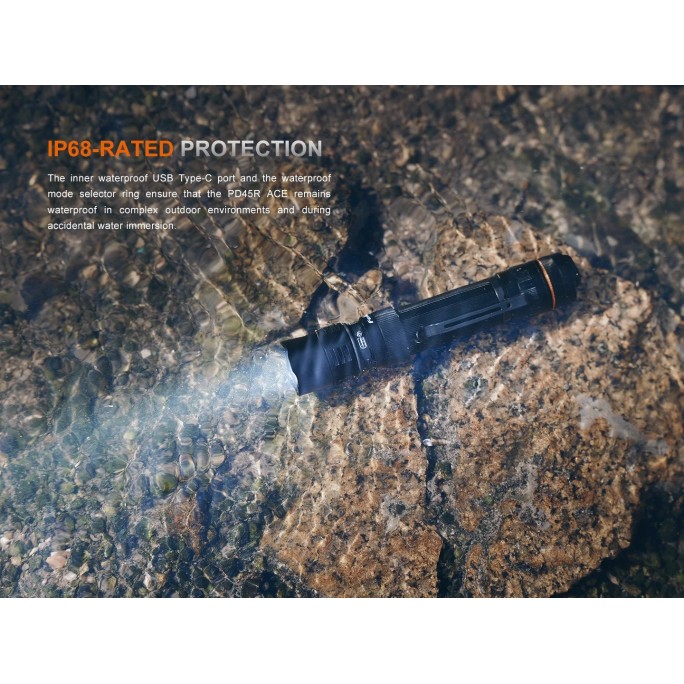 Fenix PD45R ACE Luminus SFT70-Gen2 LED 3200L Multi-Mode Rechargeable Flashlight