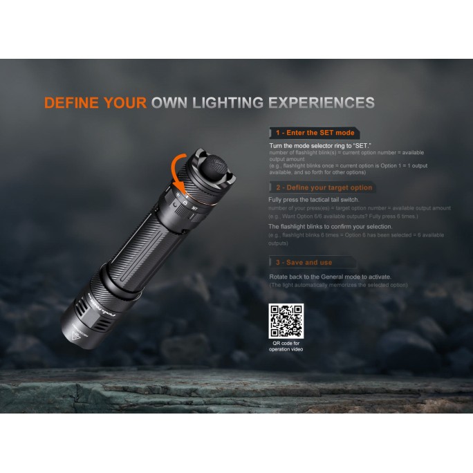 Fenix PD45R ACE Luminus SFT70-Gen2 LED 3200L Multi-Mode Rechargeable Flashlight