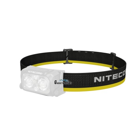 Nitecore Replacement Headband 25mm Width for Headlamp (Black-Yellow)
