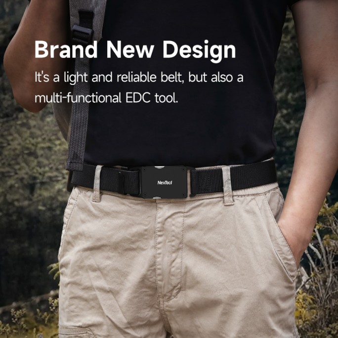 NexTool Belt with Multifunction Tool In the Belt Buckle description image 7