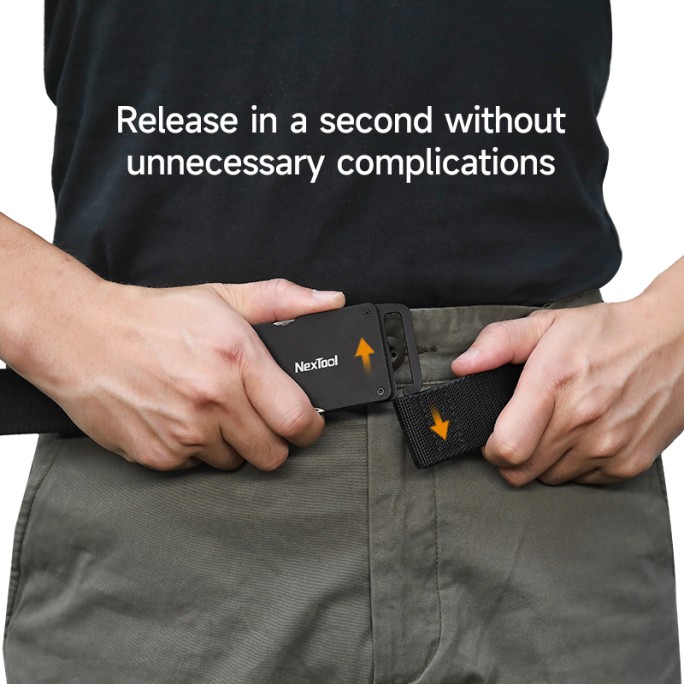 NexTool Belt with Multifunction Tool In the Belt Buckle description image 5